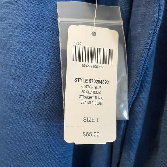 Soma Royal Blue Button Down Shirtdress NWT - Picture 5 of 10